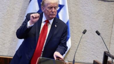 Foto de Trump dá “volta olímpica”, mas evita responder sobre próximos passos em Gaza