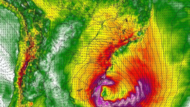 Foto de Previsão para hoje: Ciclone extratropical provoca alerta máximo no Sul e altera o tempo em diversas regiões do Brasil